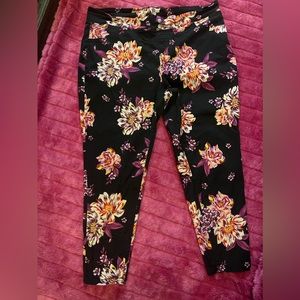Floral print jeggings